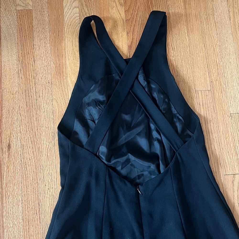 Chic Black Backless Evening Dress Vintage - Picture 5 of 5